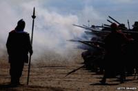 Sealed Knot recreation of an English Civil War battle