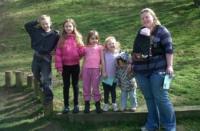 Sarah Dawes and her children