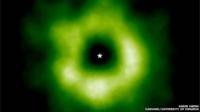 Image of snow line in new solar system