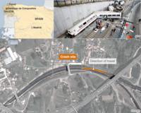 Trains crash map