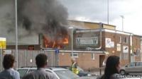Fire at Maesteg rugby club
