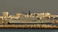war ship in Gibraltar