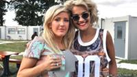 Ellie Goulding and Rita Ora