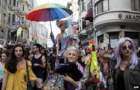 Gay pride march in Istanbul, 30th June 2013