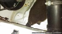 The platypus in the car engine bay