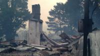 Buildings destroyed by fire