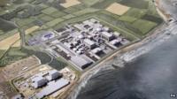 Computer generated image of Hinkley Point C