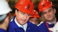 David Cameron at Hinkley Point B