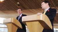 David Cameron a Nick Clegg