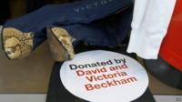 donated by david and victoria sign