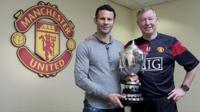 Ryan Giggs ac Alex Ferguson
