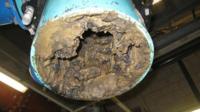 Grease in delivery pipework