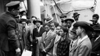 Jamaican immigrants welcomed by RAF officials