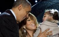 Barack Obama, Mariah Carey and her daughter Monroe