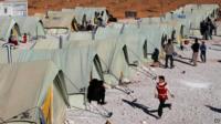 Syrian refugee camp in Lebanon