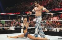 Fandango in the ring, dancing with a woman