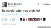 Simon Cowell tweet