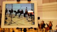 iPad used to record orchestra