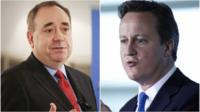 Ailig Salmond agus Daibhidh Camshron