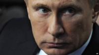 Russian President Vladimir Putin attends a media meeting in St Petersburg - 24 April 2014