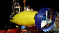The robotic submarine Bluefin-21 has searched the sea floor but has so far found nothing