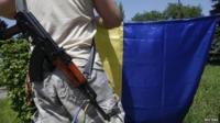 Pro-Ukrainian activist in the Donetsk region, 17 May