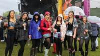 fans in the rain