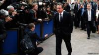 David Cameron at the EU summit