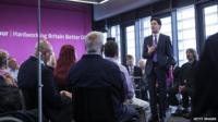 Ed Miliband at a post-elections Q&A