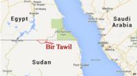 Bir Tawil, situated between Egypt and Sudan
