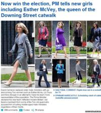 Daily Mail coverage of cabinet reshuffle