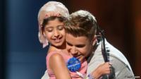 Grace Kesablak and Singer Justin Bieber