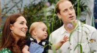 Duke and Duchesss of Cambridge with Prince George