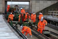 Rail maintenance workers