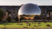 The La Geode at Parc de la Villette in Paris