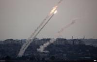 Rockets are fired towards Israel by Palestinian militants in Gaza (11 July 2014)