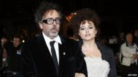 Director Tim Burton and actress Helena Bonham Carter