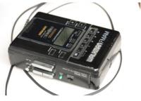 A Sony Walkman WM-BF65 portable audio cassette player, with FM/AM radio, dating from about 1989