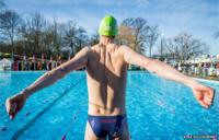 A swimmer at Tooting Bec Lido