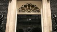Downing Street door