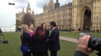campaigners outside the House of Commons