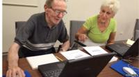 Computer course for pensioners