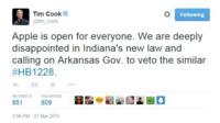 Tim Cook tweet