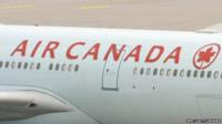 The plane of Air Canada, with German-Canadian arm dealer Karlheinz Schreiber on board, arrives at the airport of Munich, southern Germany on 3 August 2009