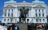 Indiana Statehouse was the focus for protests at the weekend