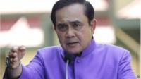 Prime Minister Prayuth Chan-ocha speaks to media in Bangkok (31 March 2015)