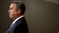 House Speaker John Boehner of Ohio speaks to members of the media during his weekly news Conference on Capitol Hill in Washington, Thursday, March 26, 2015