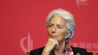 File photo: Christine Lagarde in China