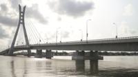 Lekki-Ikoyi bridge in Lagos, Nigeria