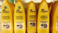 Soltan brand of suncream